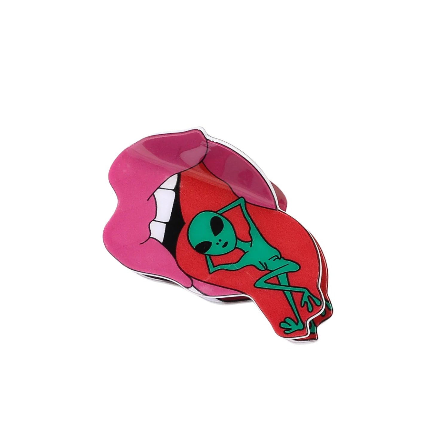 Women's Halloween Alien Acrylic Hair Claw Clips Shark Hair Accessories