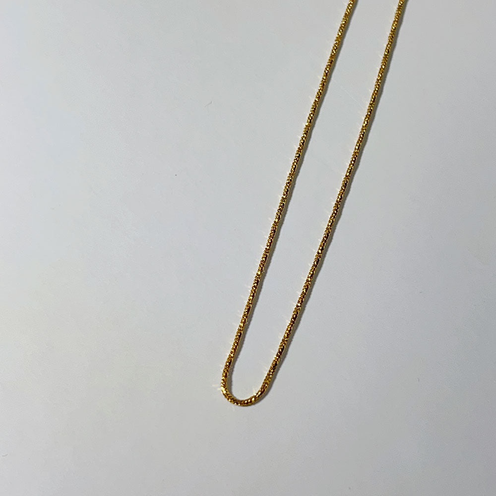 Geometric Zircon Princess Pendant Necklace with 18K Gold Plated Chain