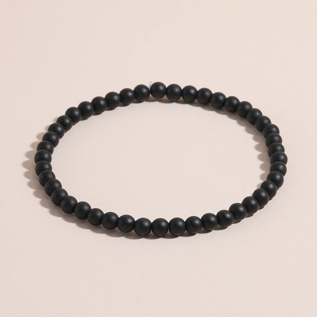 Fashion Geometric Natural Stone Beaded Friendship Bracelet