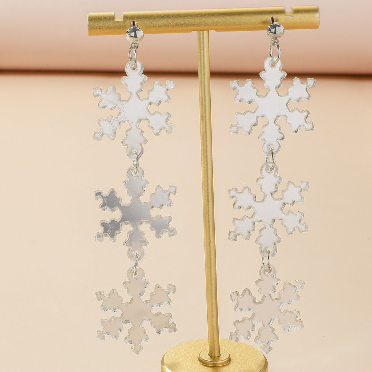 Cartoon Christmas Tree Acrylic Earrings for Women