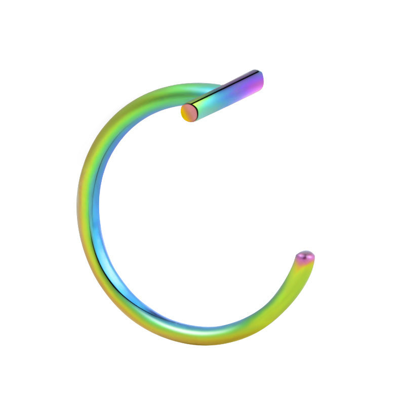 Fashion C Shape Stainless Steel Unisex Lip and Nose Ring Earrings