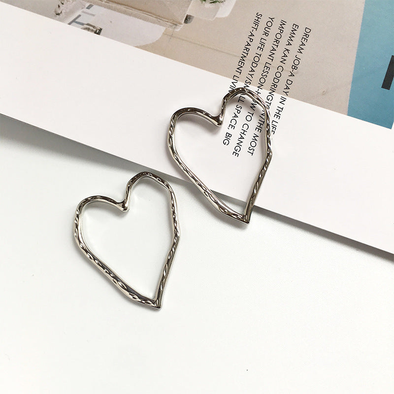 Fashion Heart Alloy Earrings Set