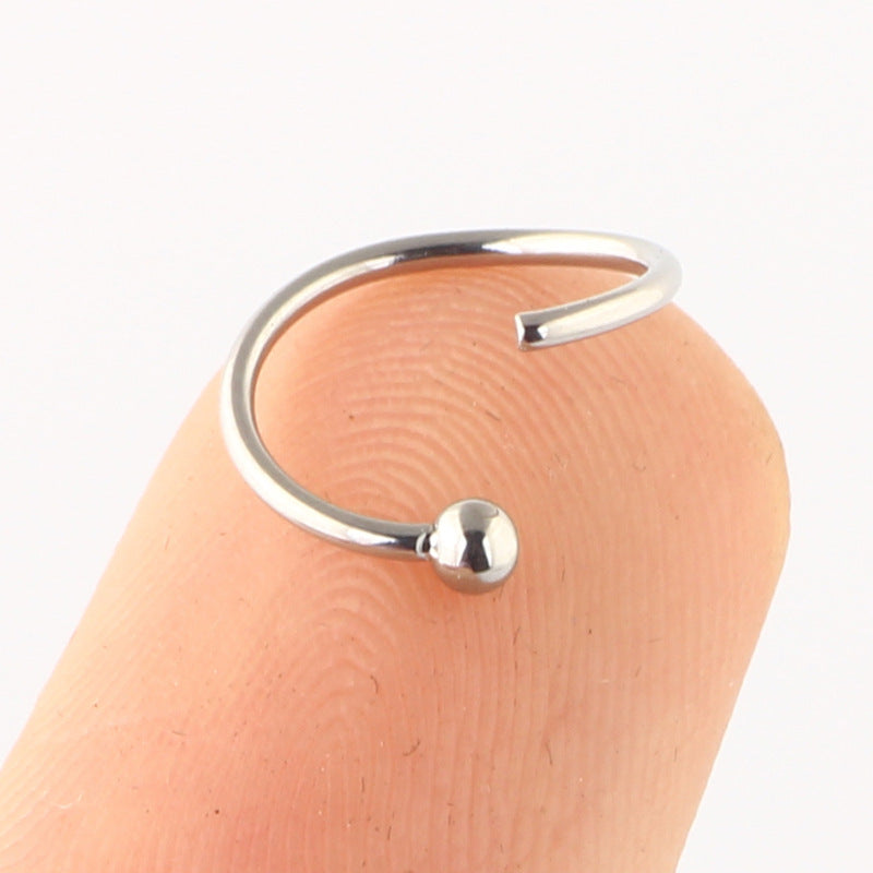 Ethnic Flower Stainless Steel Stud and Hoop Piercing Jewelry