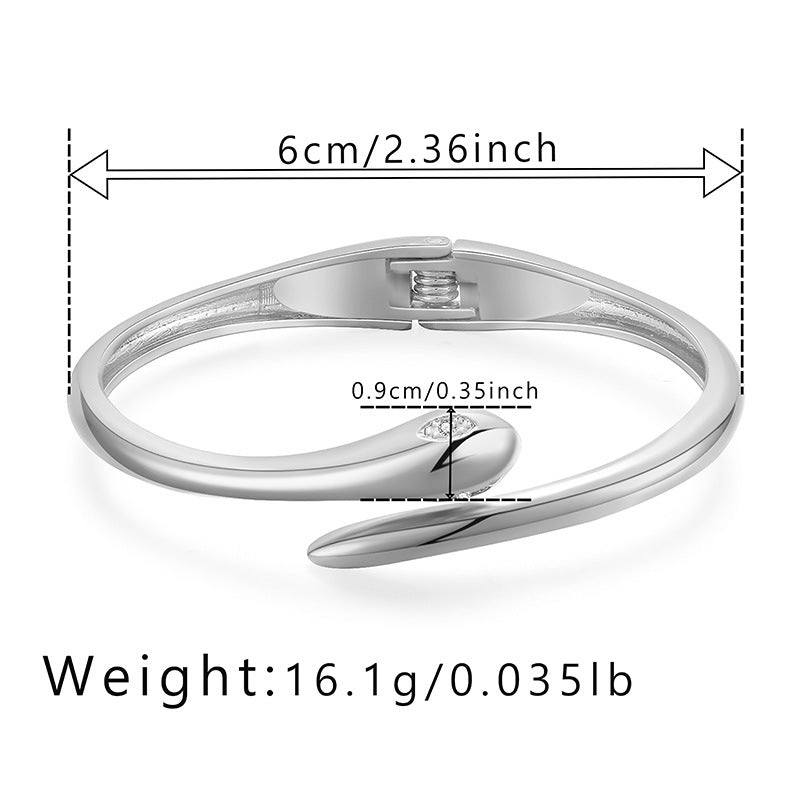 Simple Style Gold Plated Women's Fashion Bangle