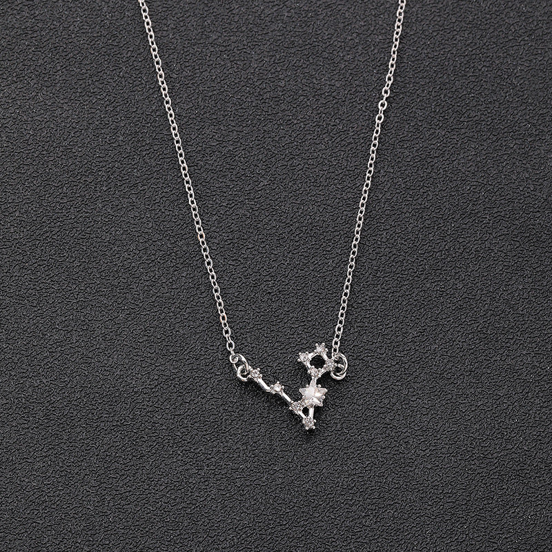 Starry Sky Zodiac Constellation Pendant Necklace