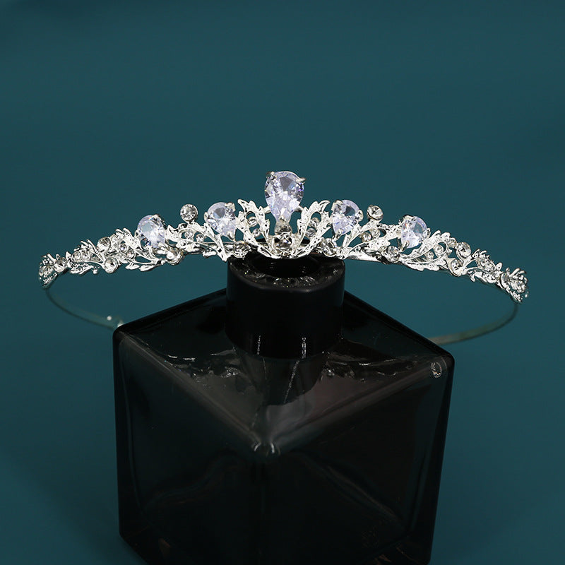 Women's Rhinestone Crown Hair Band - Bridal & Party Accessories