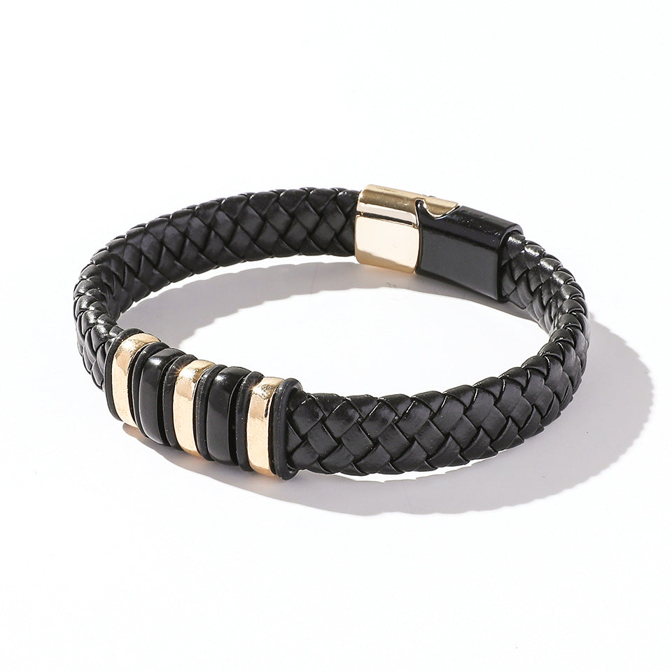 Hand-Woven Magnetic Clasp Bracelet for Men and Women - Simple Jewelry