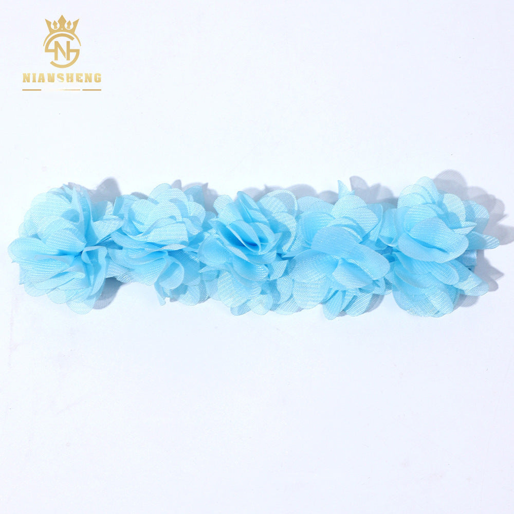Floral Handmade Hair Clip and Baby Headband Set - High-Quality Newborn and Children's Hair Accessories