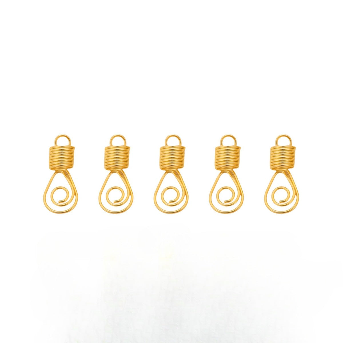 Women's Heart Shape Spiral Alloy Hair Buckle and DIY Hair Accessories Set