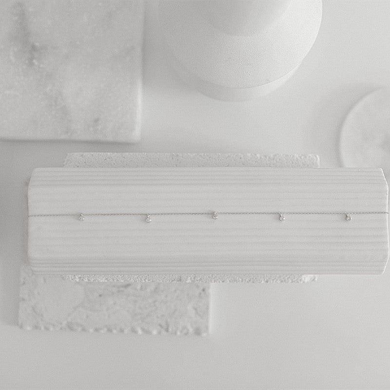 Simple Style 18K Gold Plated Zircon Choker Necklace