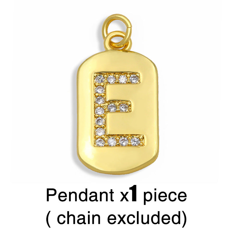 Hip-hop Retro 26 Letters Pendant Necklace