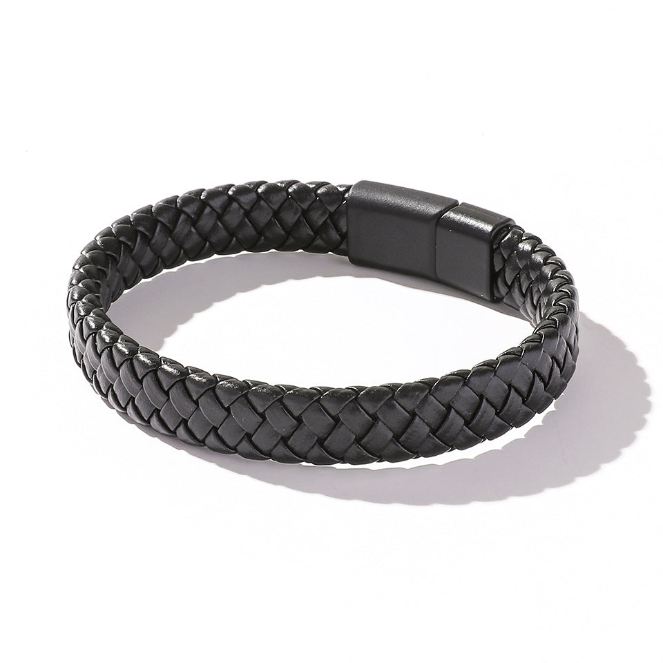 Hand-Woven Magnetic Clasp Bracelet for Men and Women - Simple Jewelry