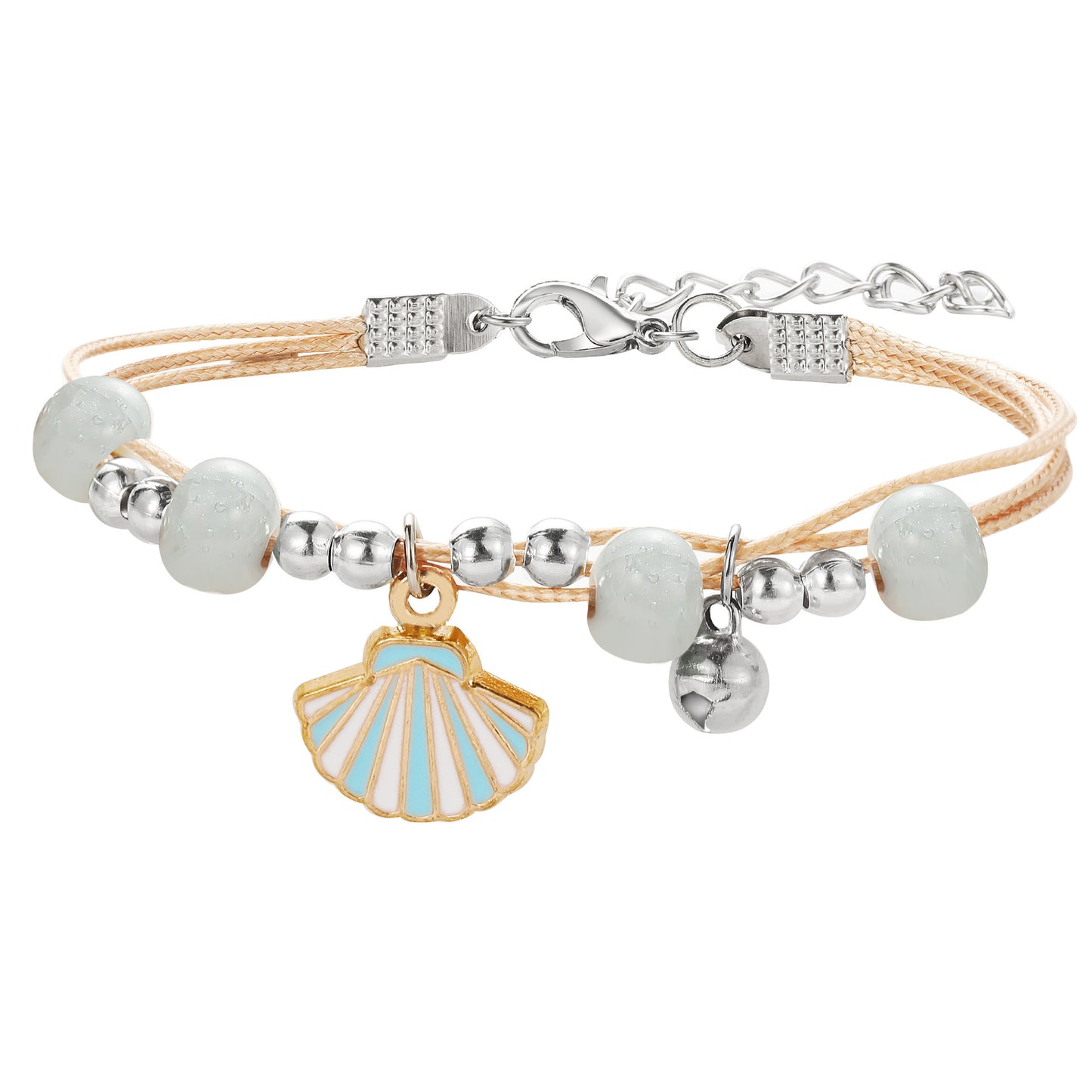 Ethnic Ceramic Beads Ice Cream Charm Bracelet