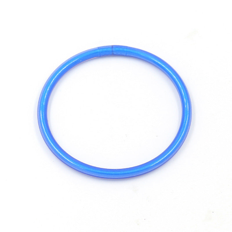 Geometric Unisex Polyester and Metallic PVC Silicone Bracelets