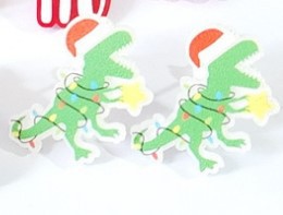 Cartoon Animal Acrylic Christmas Theme Women's Stud Earrings