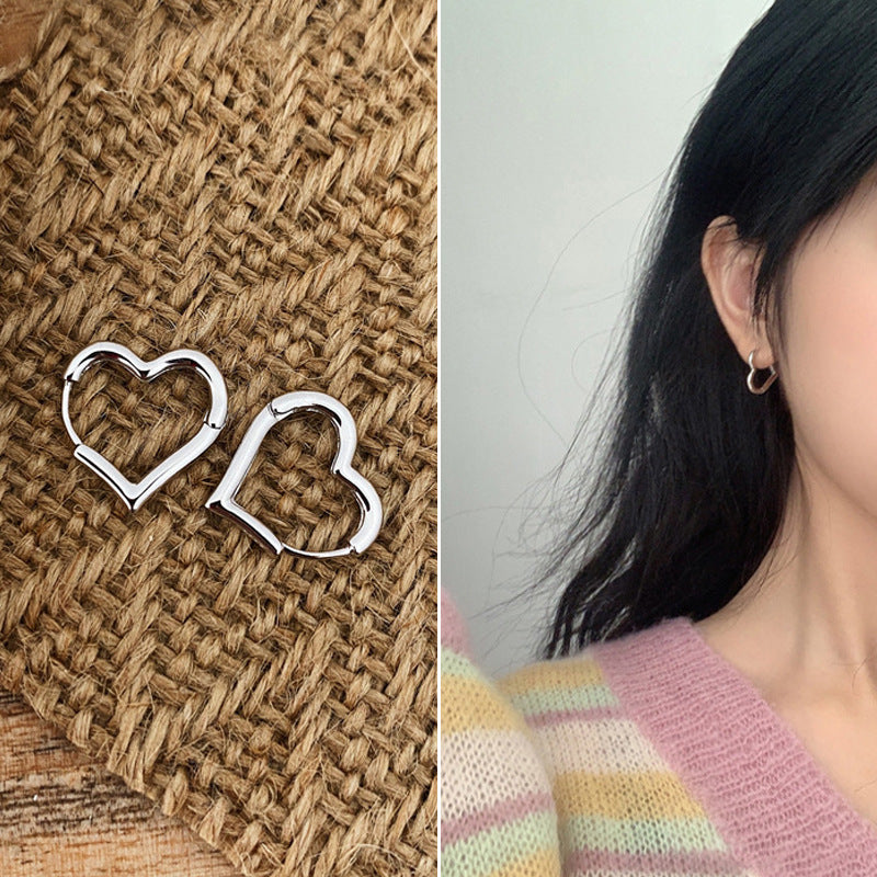 Retro Geometric Alloy Plated Earrings with 925 Silver Needle