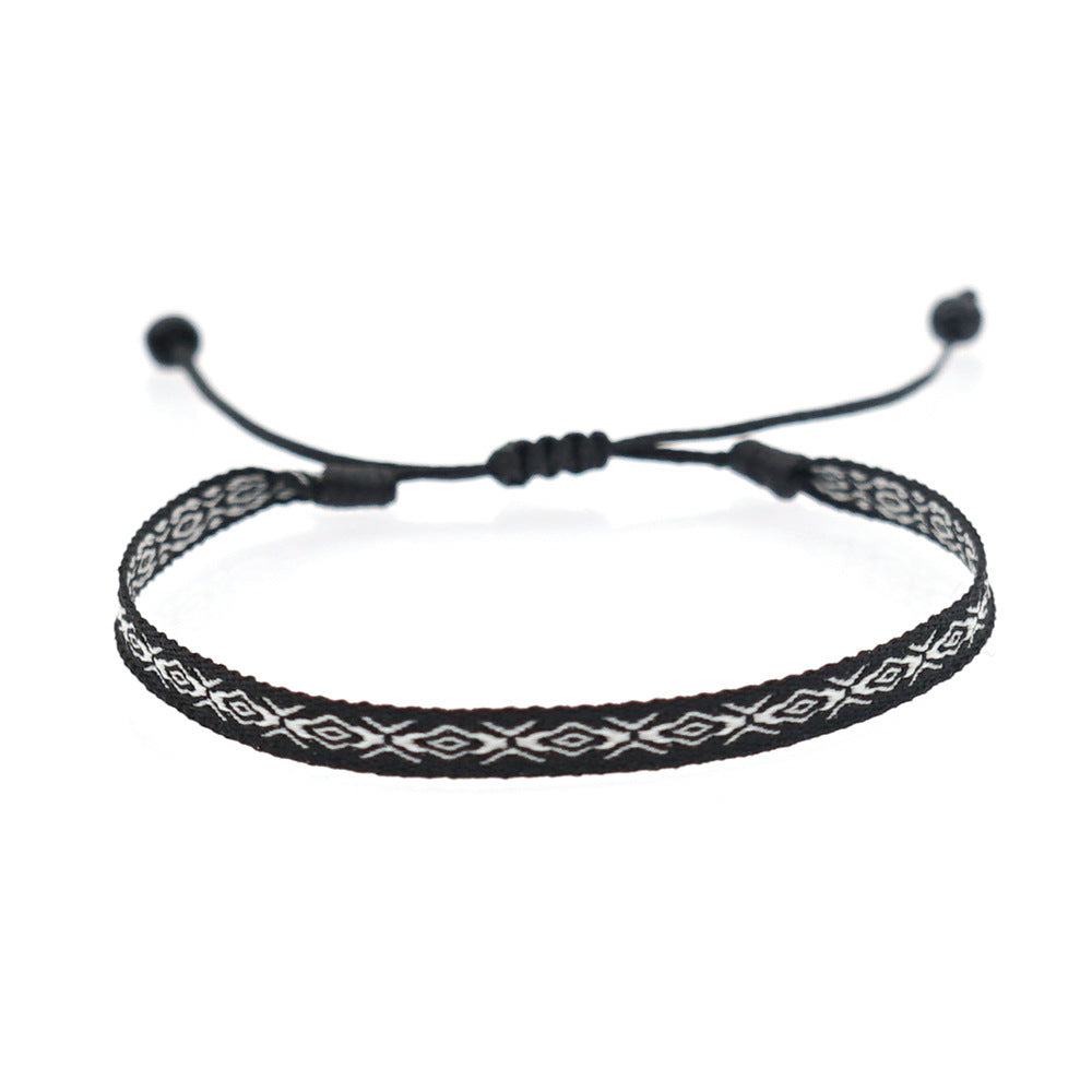 Spanish Vintage Palace Pattern Bohemian & Nepalese Handmade Woven Bracelet