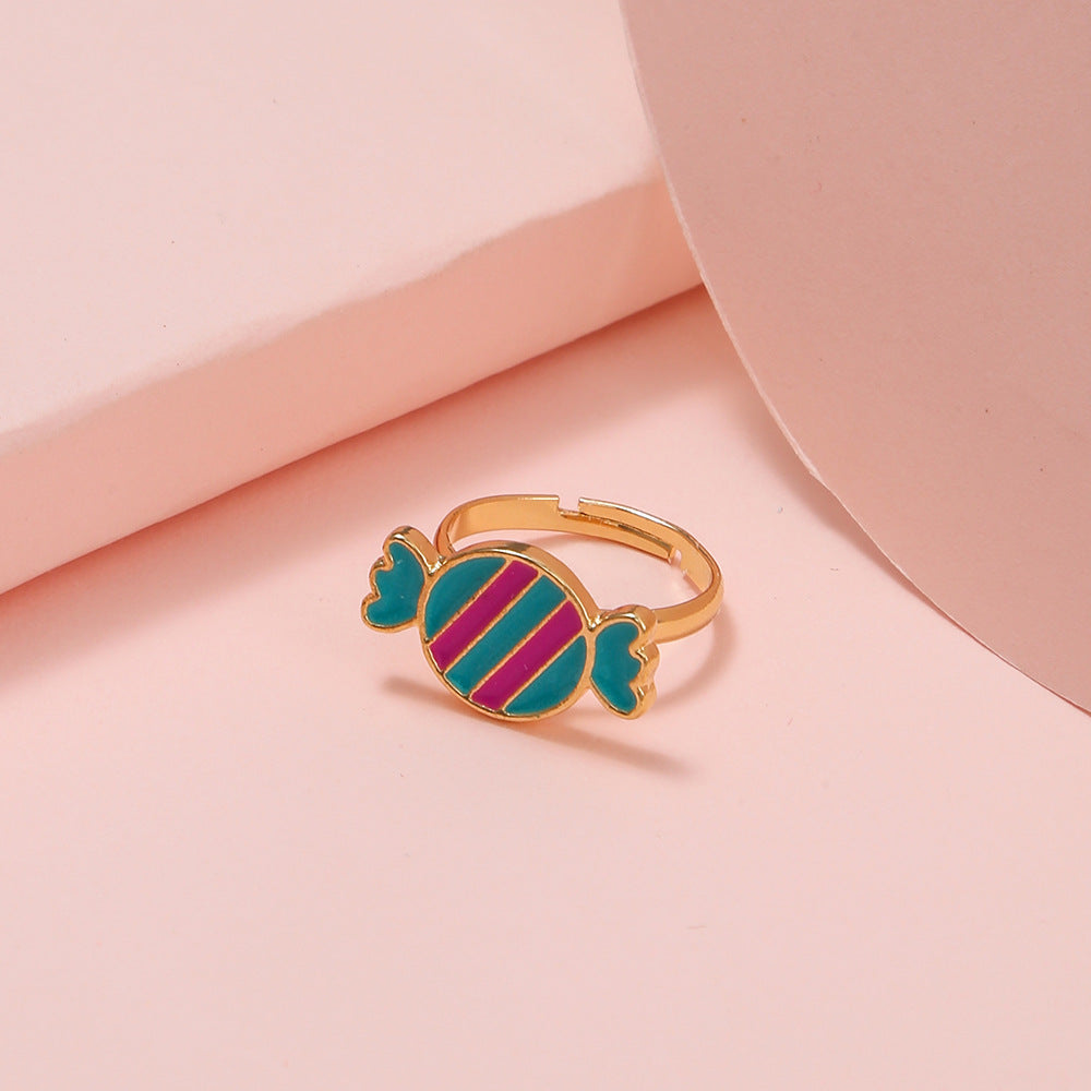Cute Cartoon Adjustable Kid's Rings - Panda, Unicorn, Dinosaur, Owl, Ice Cream Designs