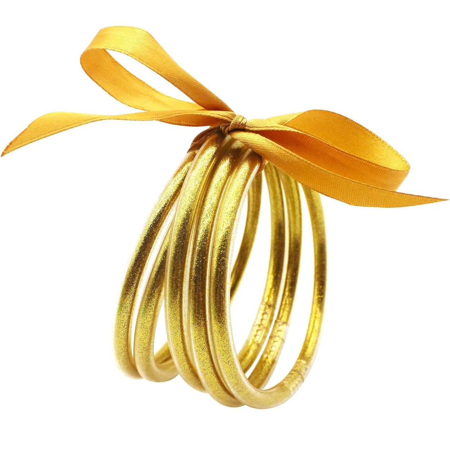 Fashion Multi-Layer Silicone Ribbon Glitter Women's Bangle Bracelet