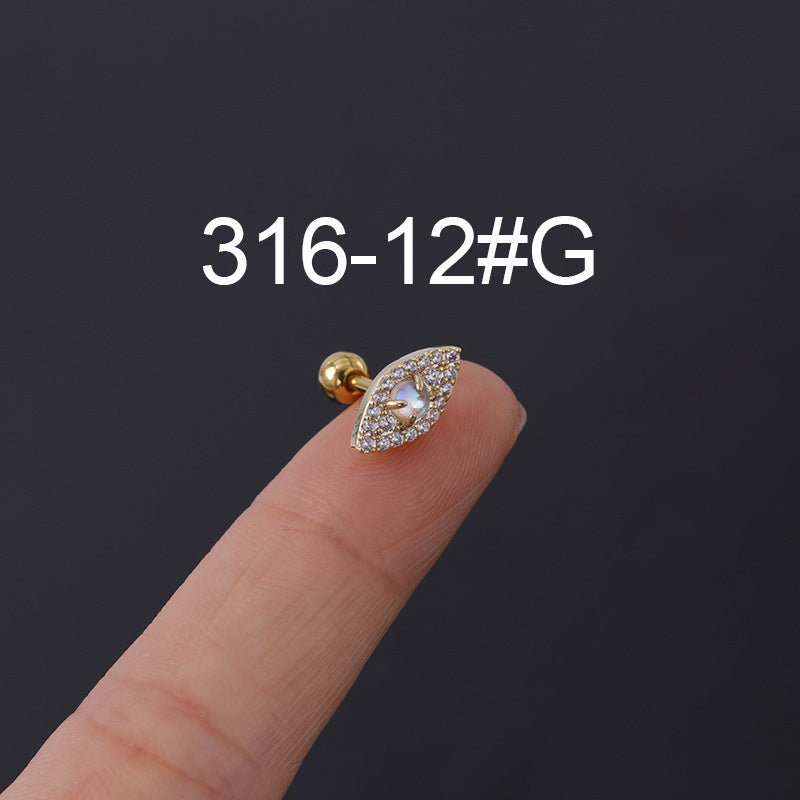 Fashion Simple Stainless Steel Thick Rod Ear Studs