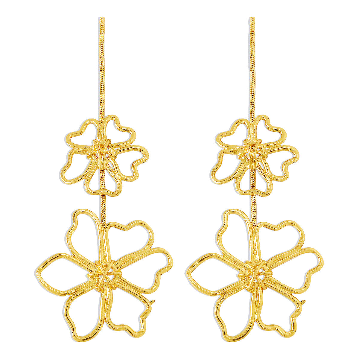 Vintage Floral Leaf Alloy Choker Necklace for Women