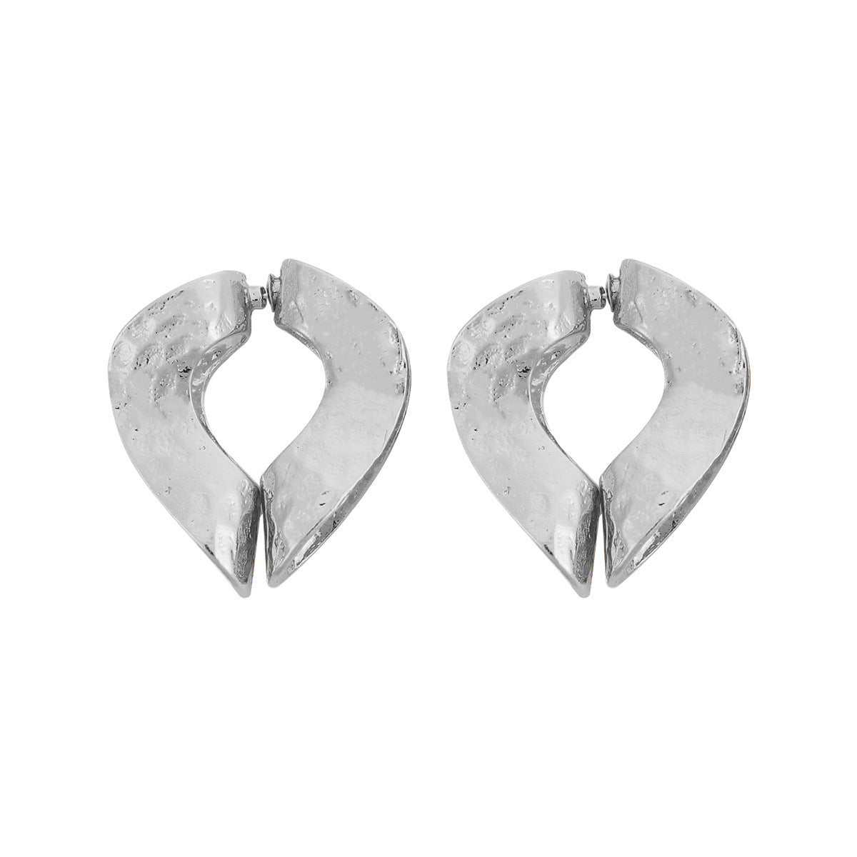 Elegant Irregular Gold Plated Alloy Drop Earrings
