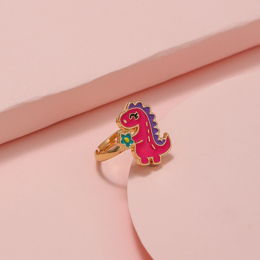 Cute Cartoon Adjustable Kid's Rings - Panda, Unicorn, Dinosaur, Owl, Ice Cream Designs