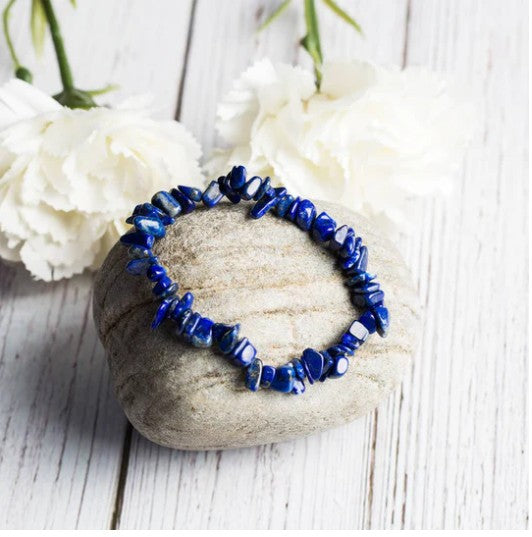 Irregular Crystal Beaded Natural Stone Energy Bracelet