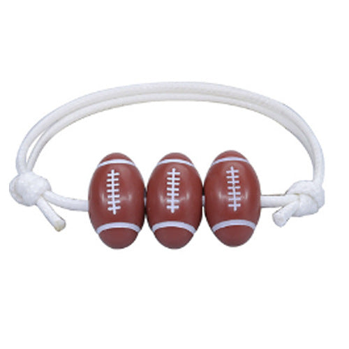 Acrylic Sports Bracelet - Basketball, Football, Baseball, Tennis Unisex Handmade Cord Design