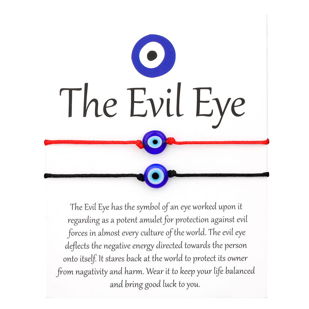 Evil Eye Red String Unisex Bracelet - Turkish Inspired Woven Design