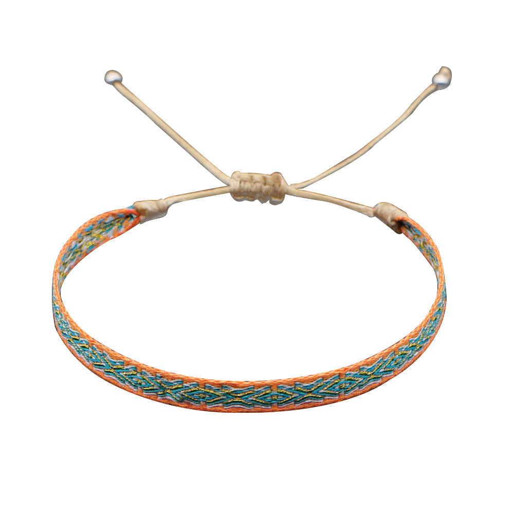 Spanish Vintage Palace Pattern Bohemian & Nepalese Handmade Woven Bracelet