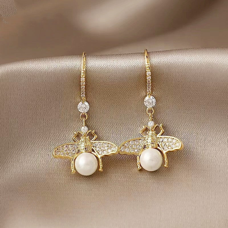 Fashion Crystal Tassel Drop Earrings for Women