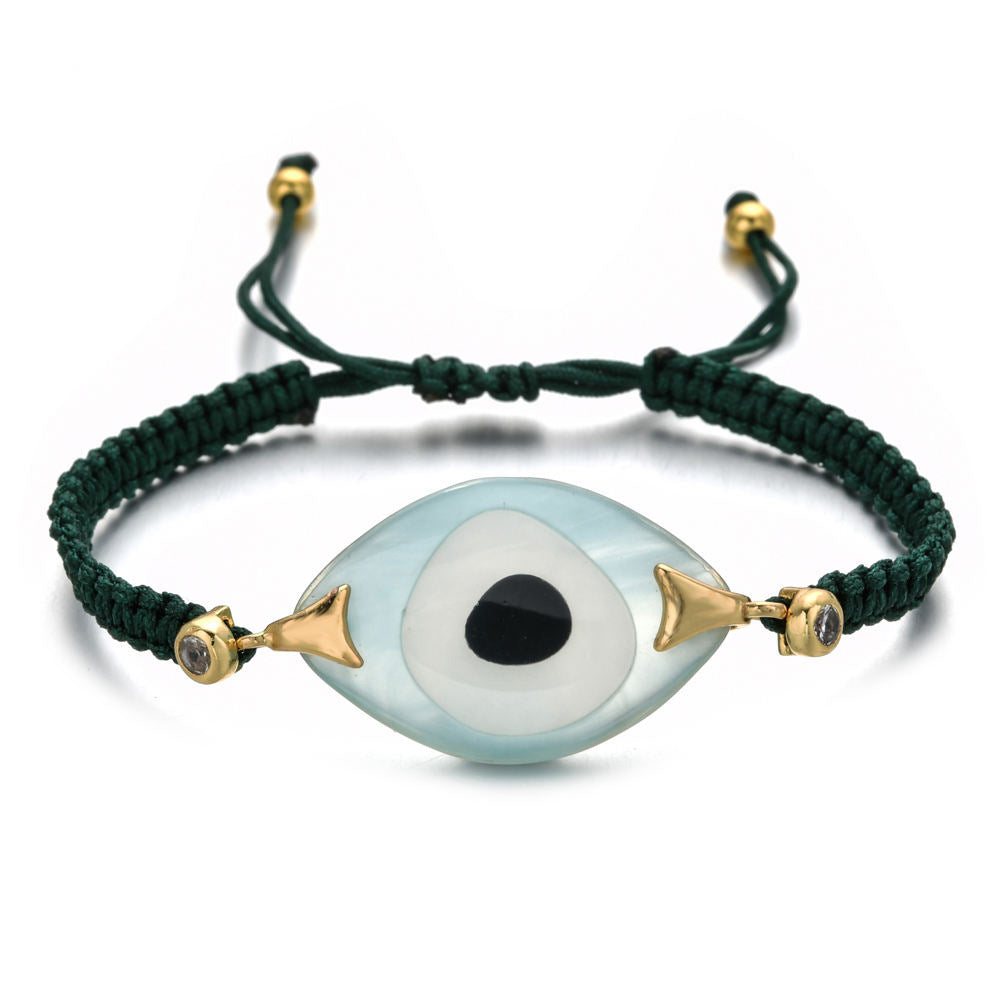Bohemian Handcrafted Evil Eye Acrylic Bracelet