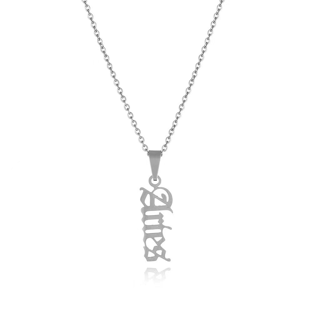 Zodiac Sign Stainless Steel Pendant Necklace