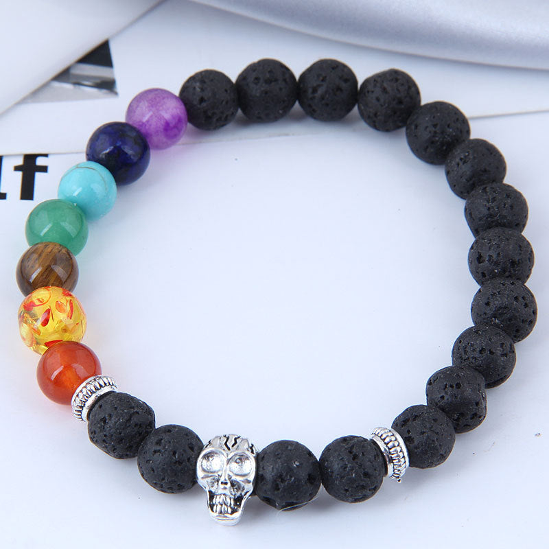 Retro Owl Eye Stone Glass Bracelet