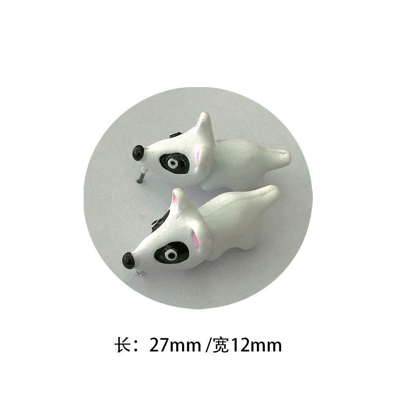 Fashion Animal Dinosaur and Shark Metal Ear Studs for Women