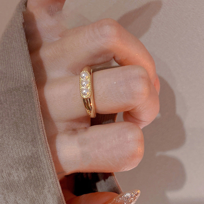 Fashion Heart & Bow Knot Zircon Adjustable Copper Ring