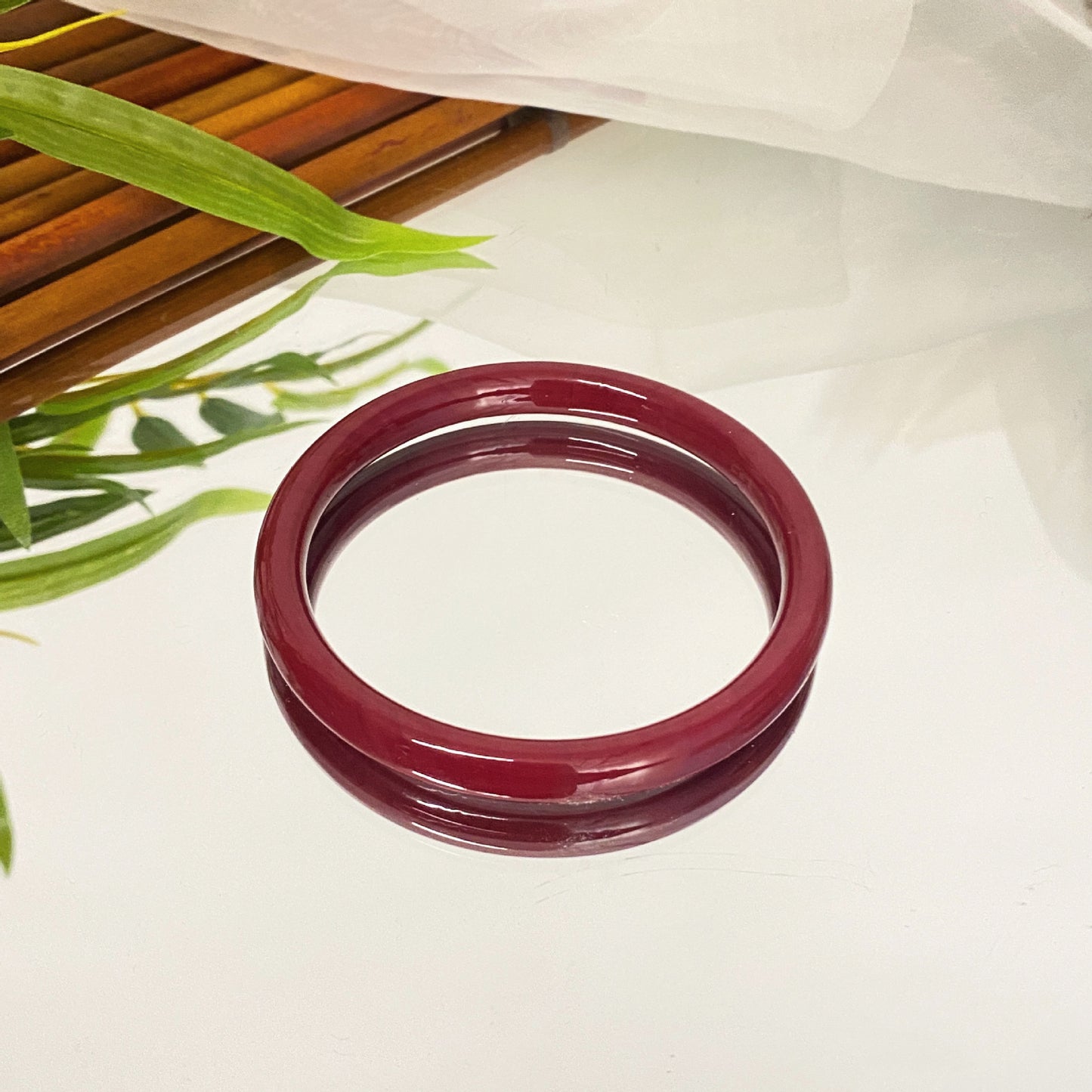 Sweet Geometric Pastel Resin Women's Bangle Bracelet