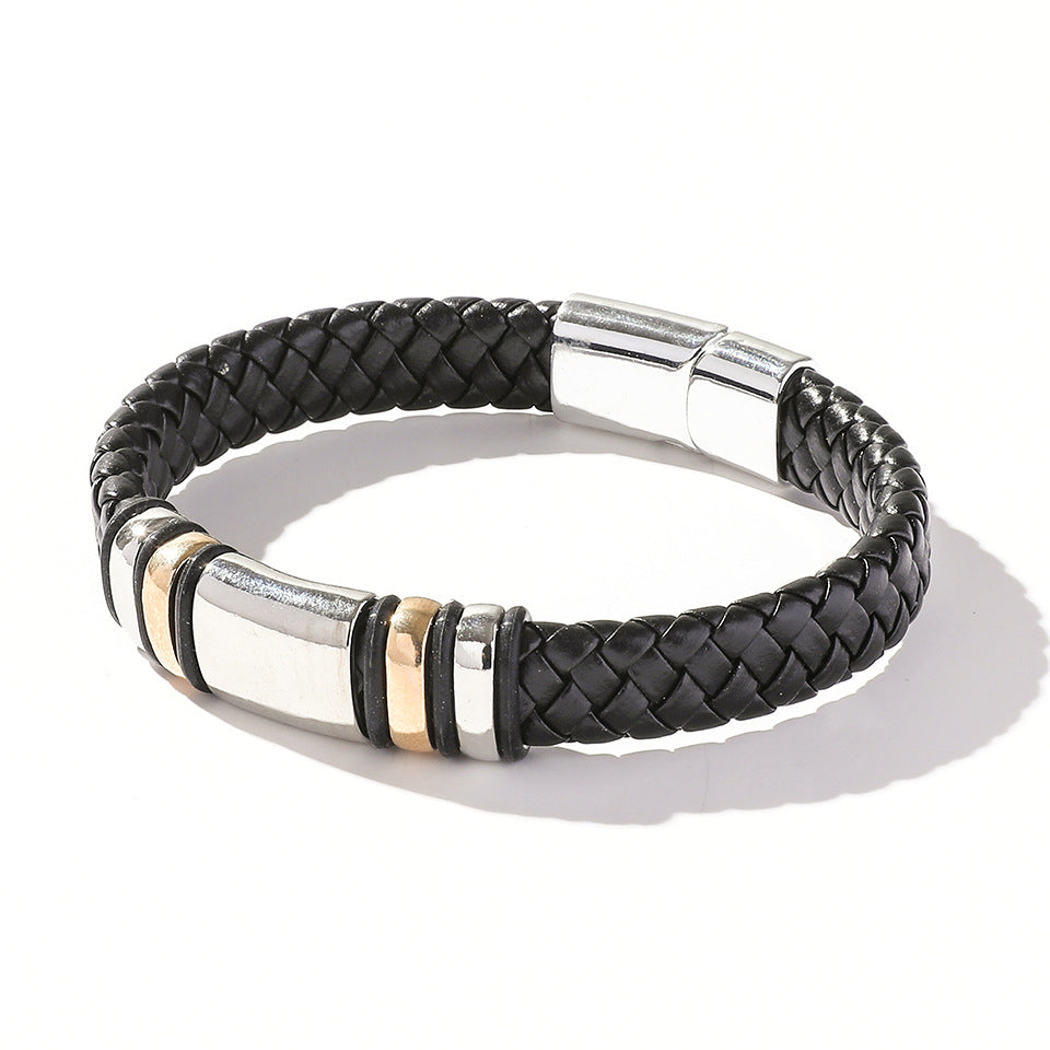 Hand-Woven Magnetic Clasp Bracelet for Men and Women - Simple Jewelry
