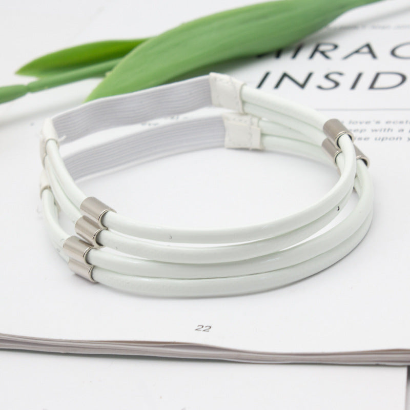 Stainless Steel Heart Magnet Bracelet & Adjustable Shoe Strap Heel Grip