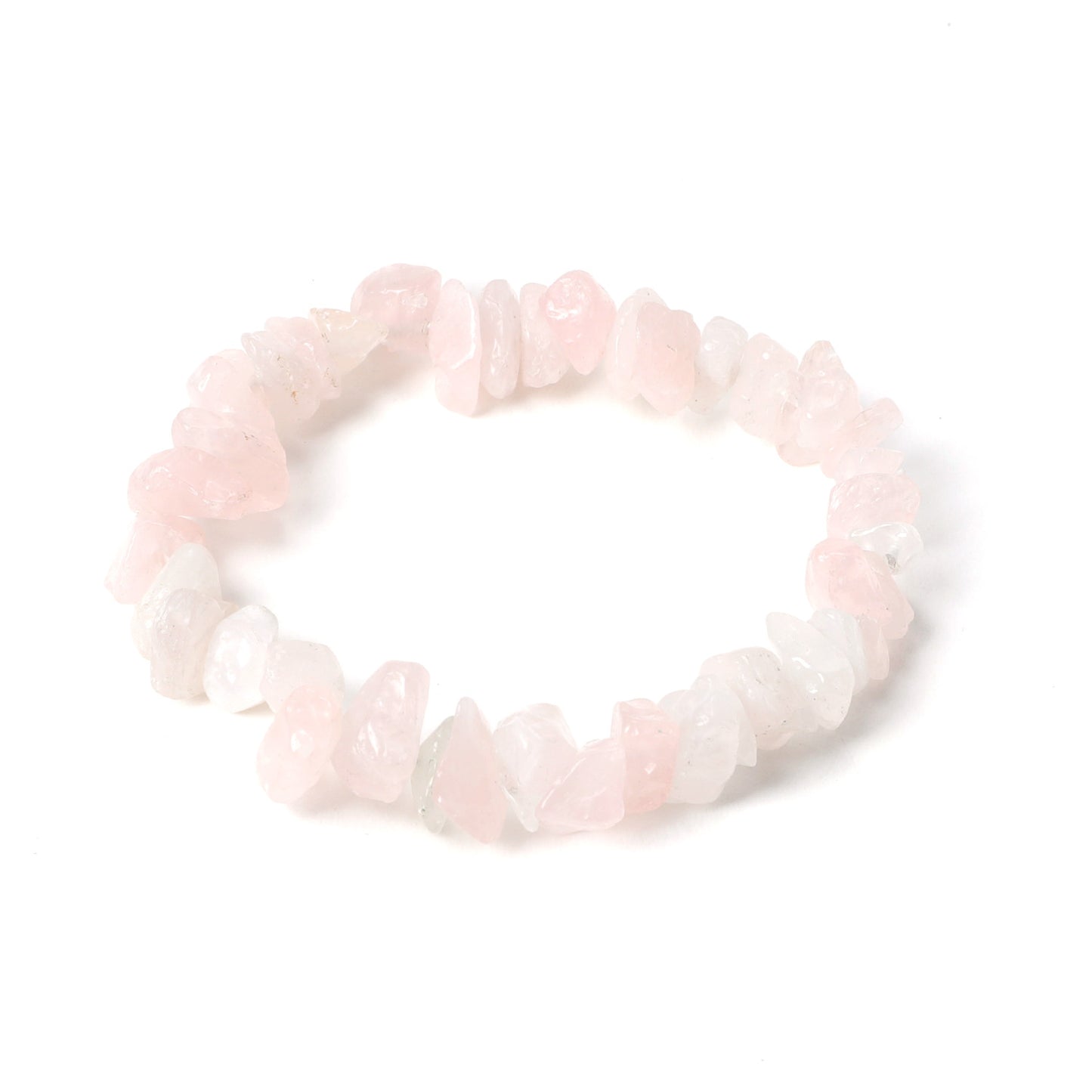 Irregular Stone Beaded Bracelet with Multicolor Natural Crystal Beads