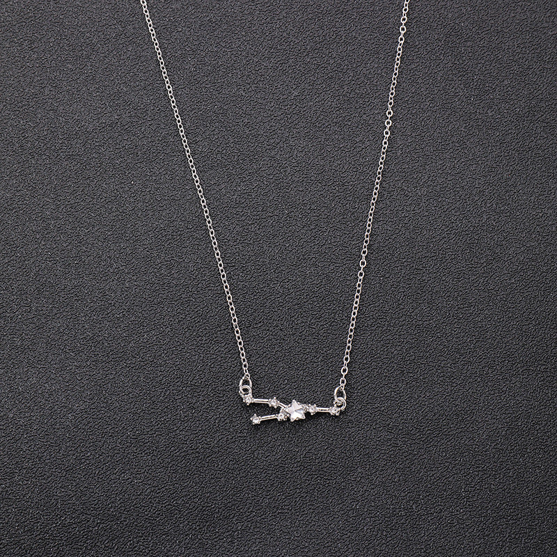 Starry Sky Zodiac Constellation Pendant Necklace