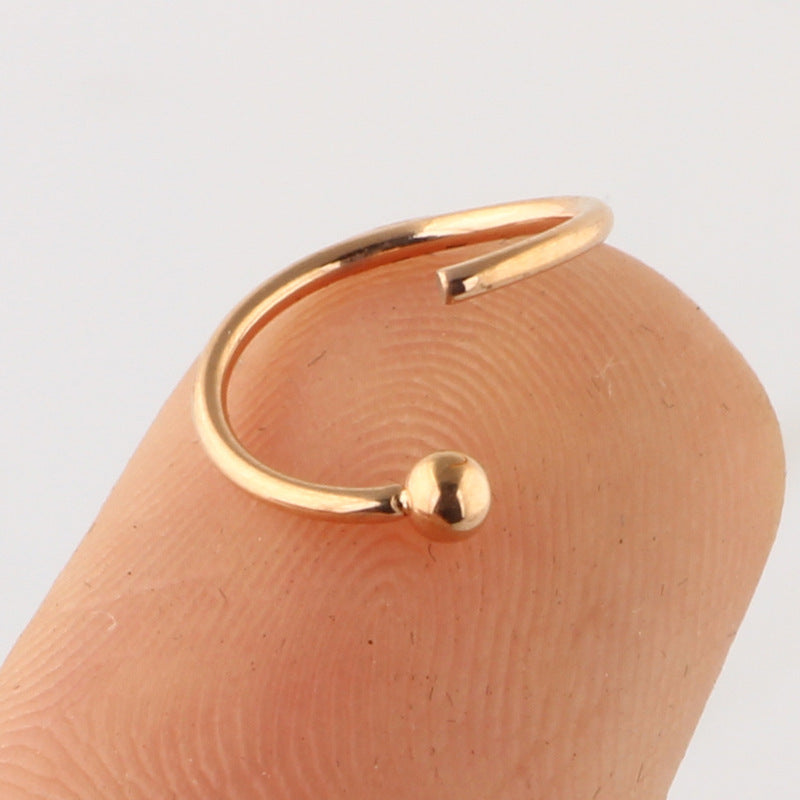 Ethnic Flower Stainless Steel Stud and Hoop Piercing Jewelry