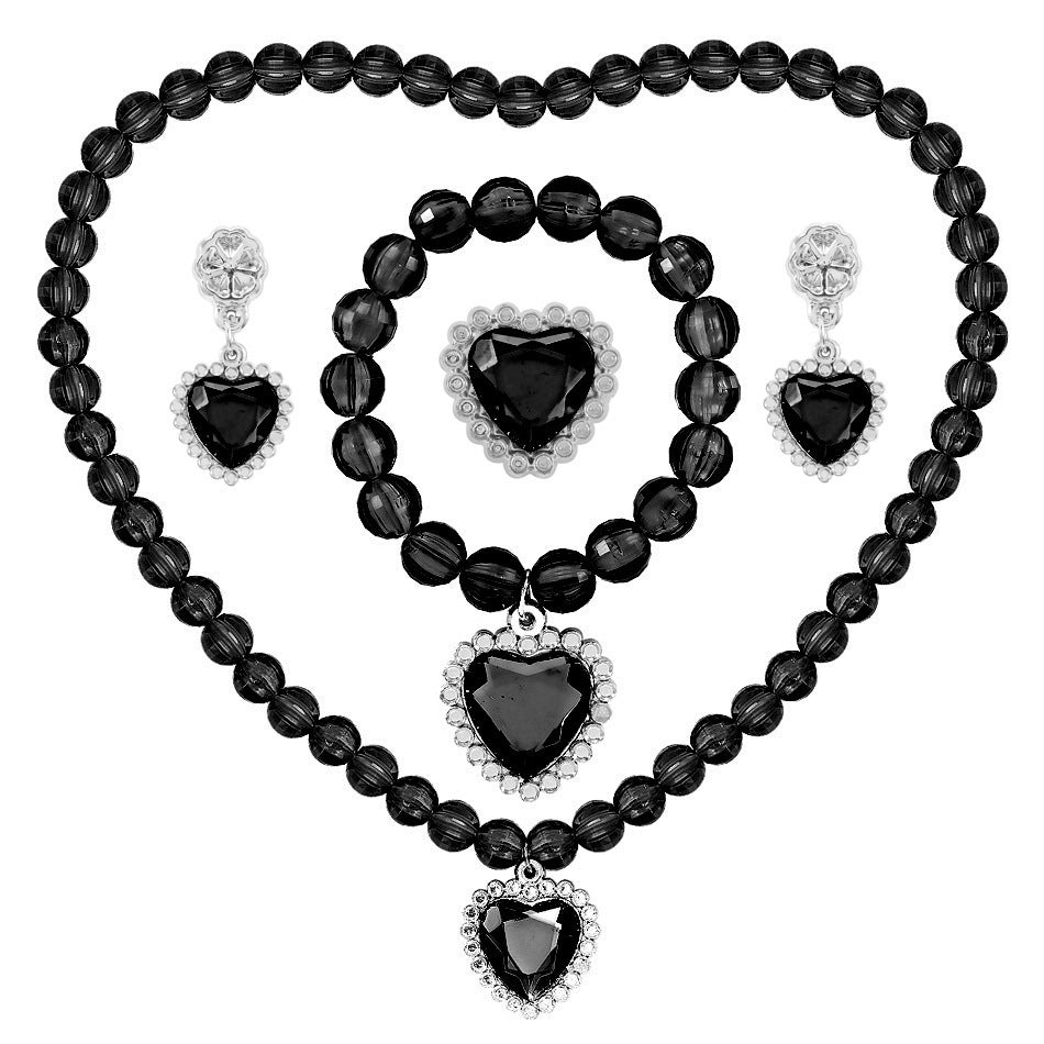 Frozen Princess Aisha Jewelry Set for Girls - Necklace, Bracelet, Ring, Earrings