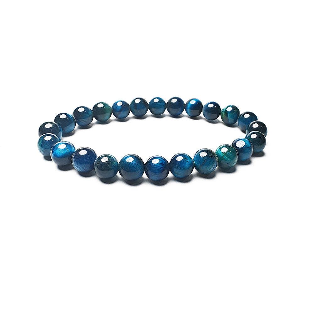 Geometric Natural Stone Agate and Tiger Eye Beaded Unisex Bracelet Set