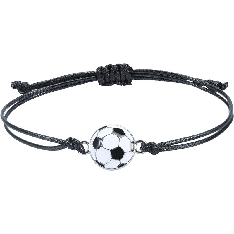 Simple Style Sports Fan Adjustable Wax Cord Bracelet