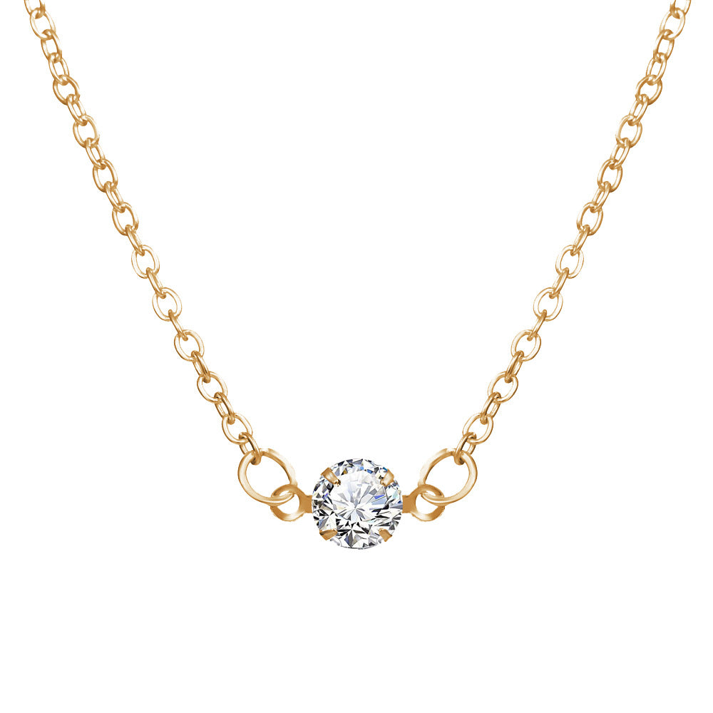 Simple Retro Vintage Diamond-studded Choker Necklace