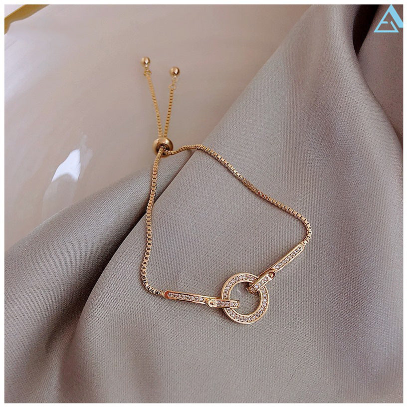 Sweetheart Alloy Pearl Rhinestone Bracelet for Women - Elegant Heart Design