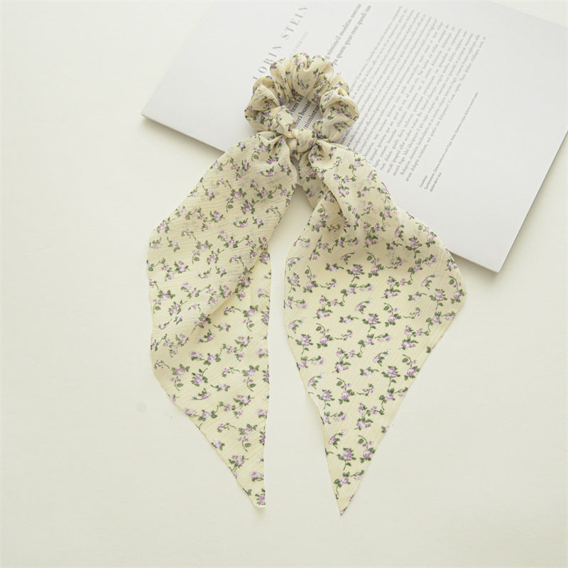 Pastoral Floral Elastic Hair Tie Set for Girls