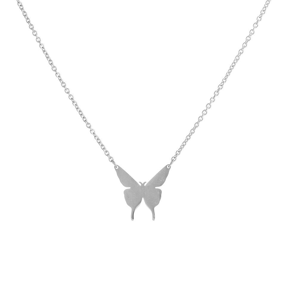 Fashion Insect Heart Shape Stainless Steel Couple Pendant Necklace